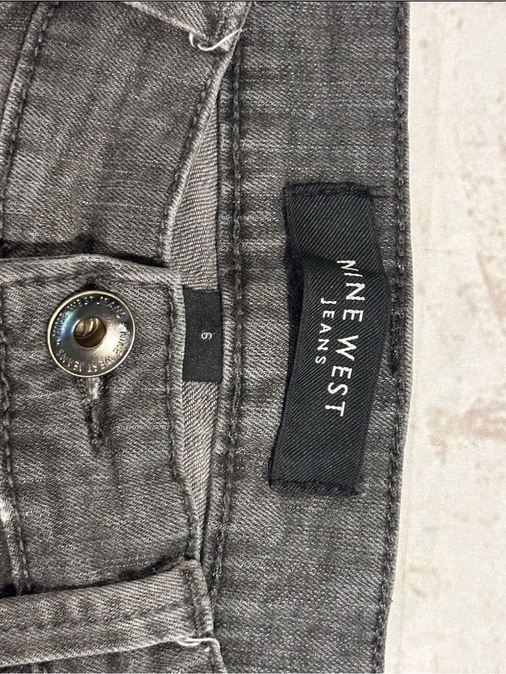 Nine West Gray Denim Jeans